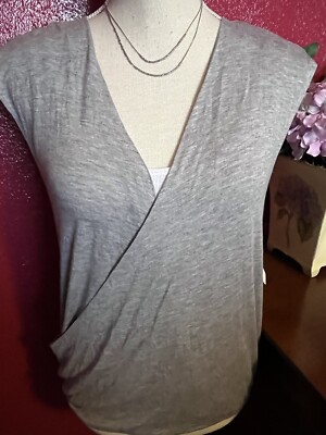 Day to Day by Blu Pepper Women Gray Long Sleeve Top M