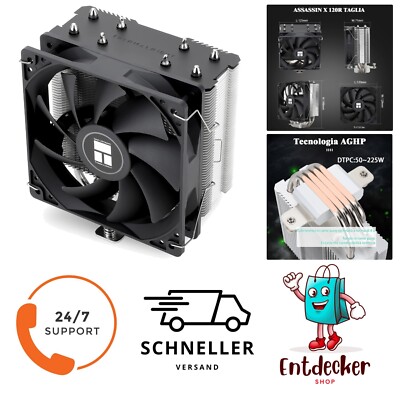 Assassin X 120 SE CPU-Luftkühler, AX120 SE, 4 Heatpipes, TL-C12C PWM Leiser L...