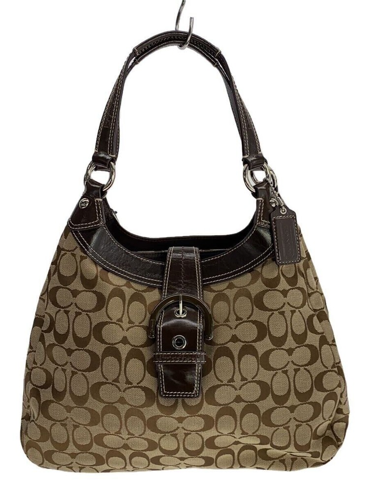 COACH Tote Bag Signature Total Pattern Canvas BRW Total Pattern