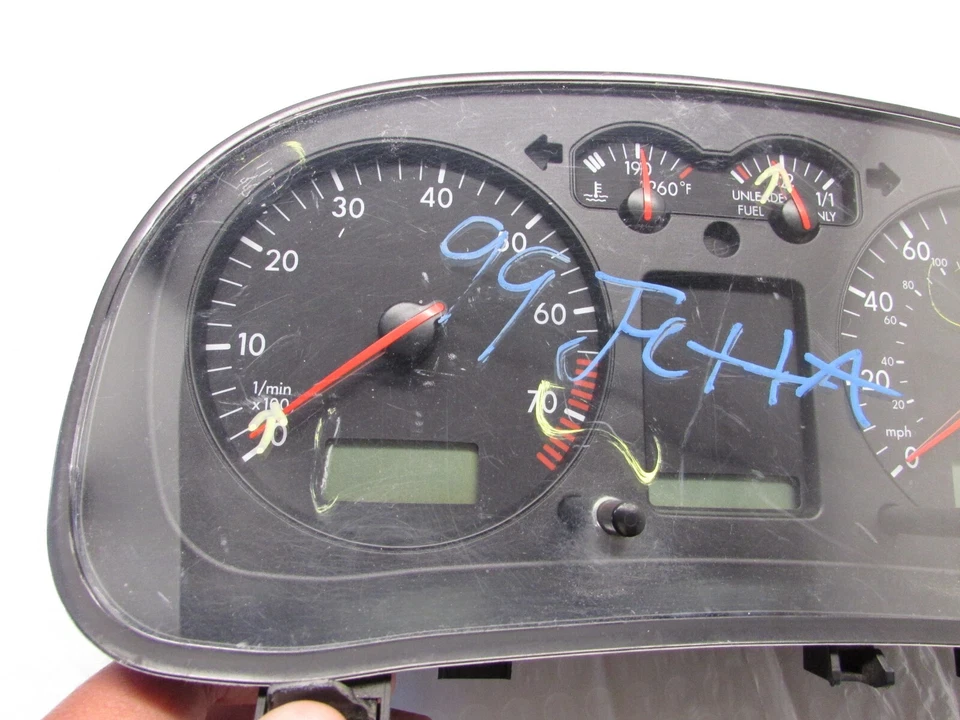1999 VOLKSWAGEN JETTA CLUSTER INSTRUMENT SPEEDOMETER OEM 1J0919951C - Image 3 of 4