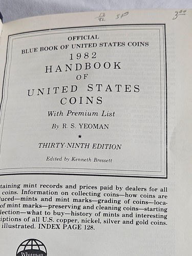 Choose One - Handbook of United States Coins With Premium List By R. S. Yeoman - Picture 94 of 94