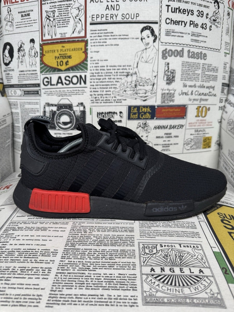 Adidas NMD_R1 Ripstop Black Lush Red B37618 Men size 13 With Box