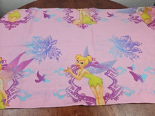 Disney Tinkerbell Pink Window Valance 82" x 17" Peter Pan Fairy 2" Rod Pocket