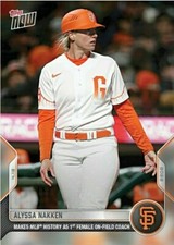 💎🧨 ALYSSA NAKKEN 2022 Topps NOW #45 1ST FEMALE On-Field COACH SF Giants! ⚾️