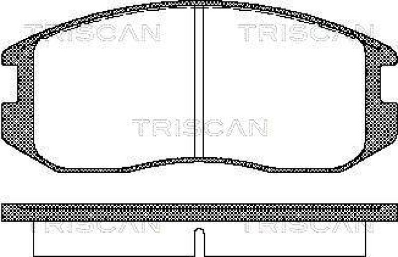 Triscan Bremsbelag Vorne FüR Mitsubishi Lancer 8110 42001-image