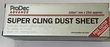 ProDec Advance Super Cling Dust Sheet Roll - 4m x 25m 100 sqm Coverage Incl VAT