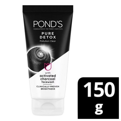POND'S Pure Detox Anti-Pollution Charcoal Facewash Remove Dirt & Impurities 150g