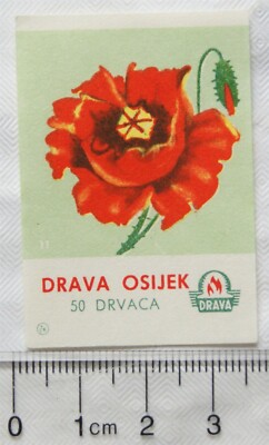 Vintage Jugoslawien Matchbox Label - Drava Osijek Ref.11