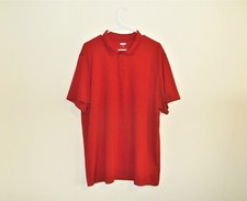 OLD NAVY High Performance Golf Polo Shirt Men Solid Red Sz XXL Buttons NWOT