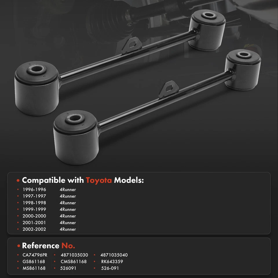 2 задних верхних продольных рычага подвески для Toyota 4Runner 1996-2002 4871035030 - Изображение 2 из 4