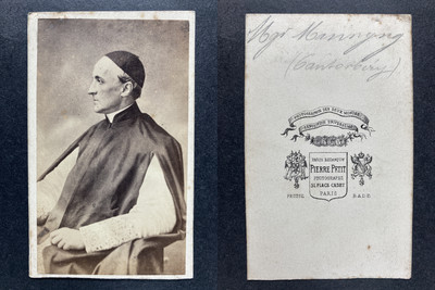 Tirage Albuminé Vintage Franck Paris 1868 | Photo Religieuse Ancienne | Format 7x9,5 Cm