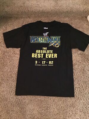 Vintage WWF Wrestlemania X8 18 PPV Event Shirt XL Hogan vs The