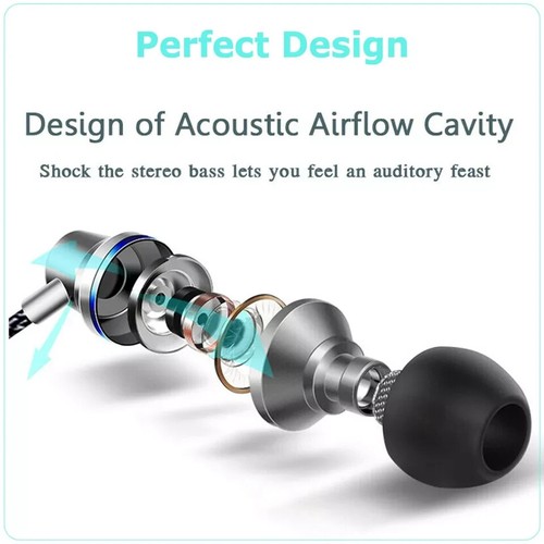 3.5mm HIFI Super Bass Headset In-Ear Earphone Stereo Earbuds Headphone Wired Mic - Picture 7 of 11