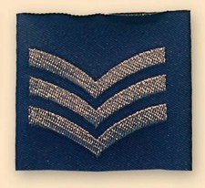 Neuf Officiel Royal Air Force RAF Insigne Rang Sergeant Lotissement
