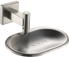 Bathroom Toilet Soap Dish, Silver Soap Holder for Shower Stainless Steel Wall