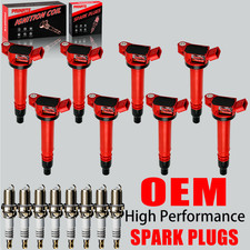8X OEM High Performance Ignition Coil & Spark Plug For Toyota Tundra Lexus GX460