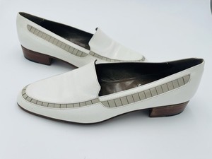 BALLY white leather mens horsebit loafers 10.5 EE Bally white loafers - Gem main image 4