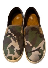 Ariat Loafers Camo Ryder Canvas Casual Slip On Shoes Women's 11B Green Tan