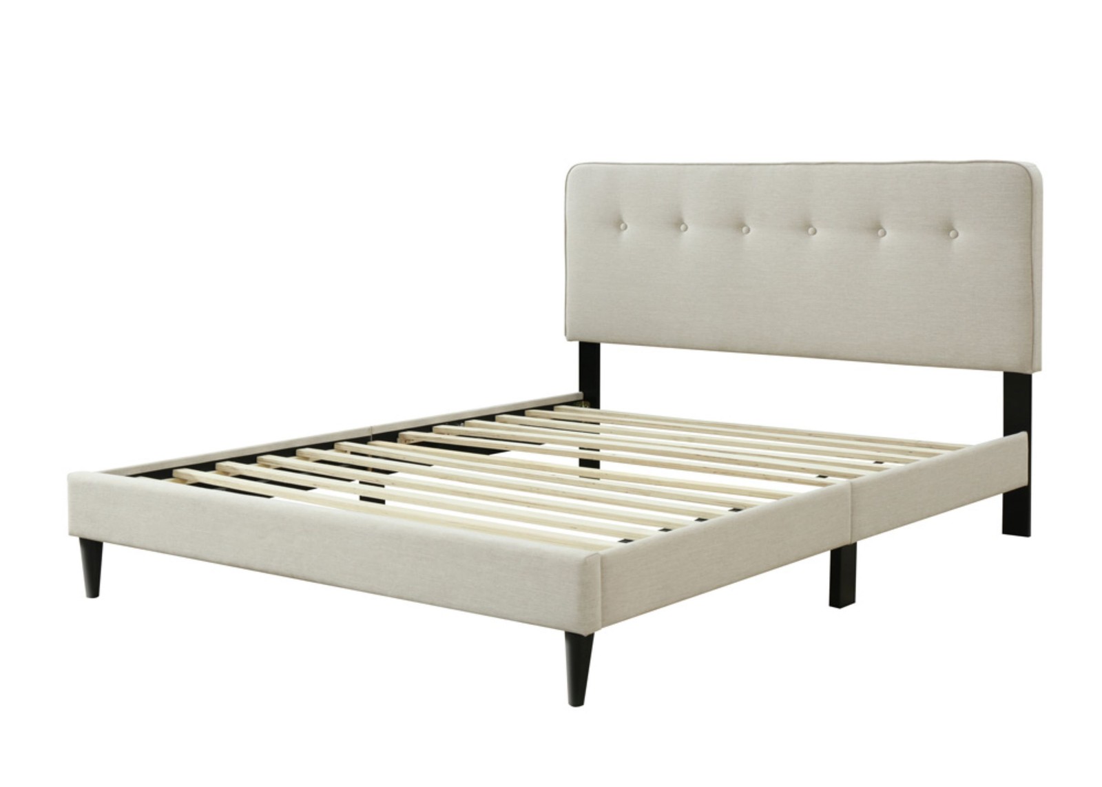 Full Sized Upholstered Bed in a Box w/ USB thumbnail 5
