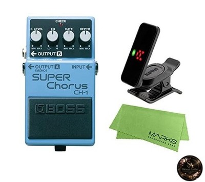 BOSS - SUPER Chorus CH-1 + KORG Pitchclip 2 PC-2 + Marks Original Cloth Set