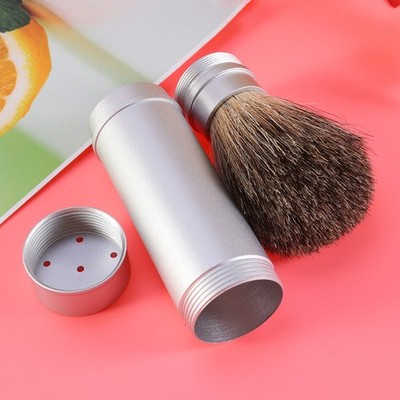  1pc Rasierpinsel Reinigungsbürste Friseurpinsel mit Aluminiumrohr Blaireau für