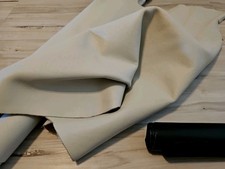 6-7oz MATTE OFF-WHITE FULL GRAIN SOFT LEATHER HIDE PANEL,SHEET,SQUARE,12x12 28 s