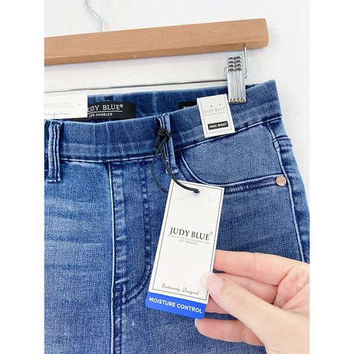 NEW Judy Blue Skinny Fit High Waist Capri Pull On Jeans size 25 Stretch - Picture 3 of 7