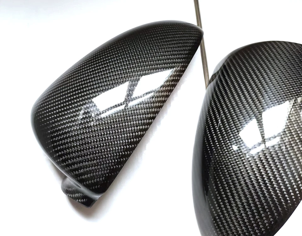 Carcasas de espejos retrovisores de repuesto de fibra de carbono para Smart Fortwo 2008 2009 2007-2014 Foto 4 de 4