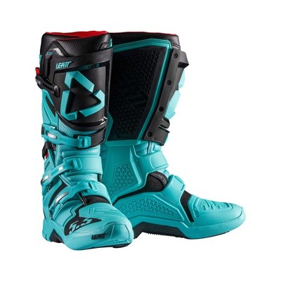 Stiefel Motorrad LEATT Moto 5.5 FlexLock Blau Schwarz Schließen Sidelock