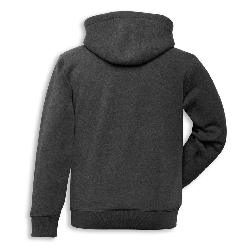 Sudadera Pullover con Capucha Gris Antracita Para Hombre DUCATI PERFORMANCE Logo Talla M Foto 2 de 2