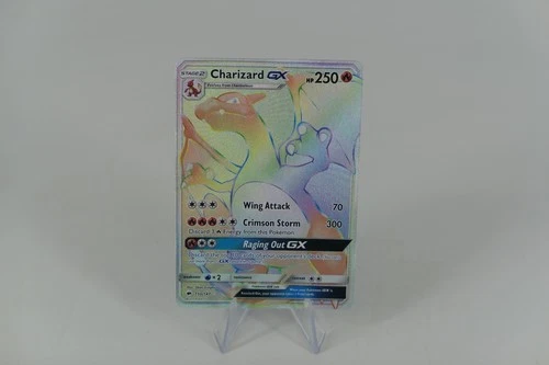 2017 Charizard GX Rainbow Secret Rare 150/147 Pokemon Burning Shadows LP