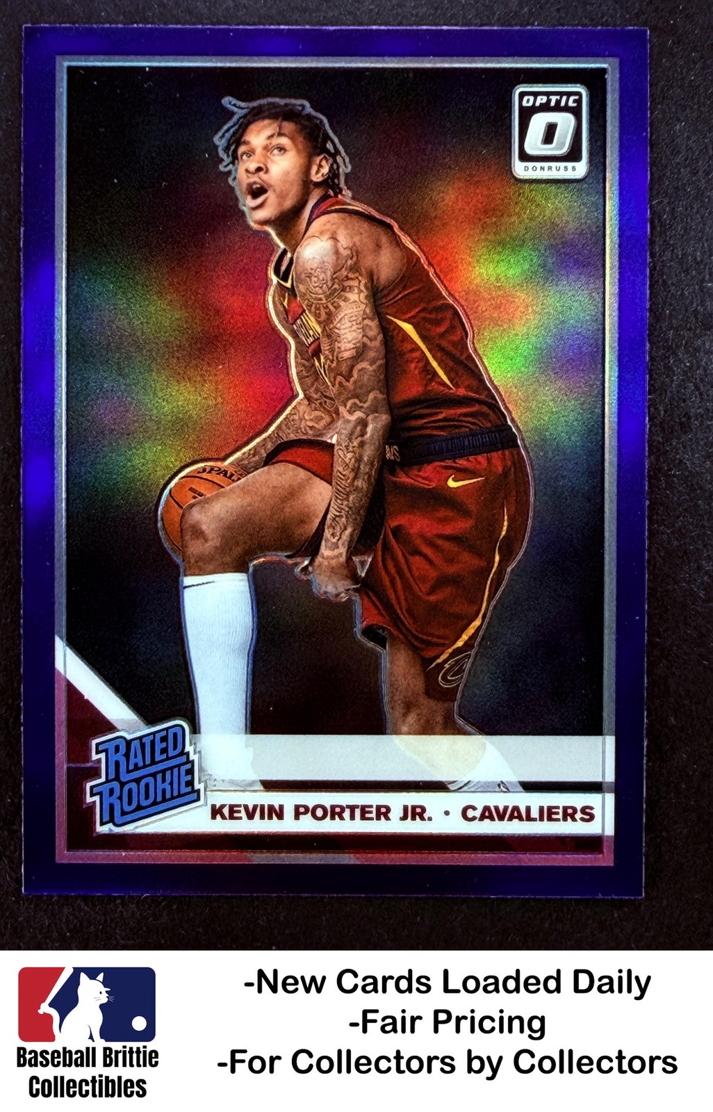 2019-20 Donruss Optic #179 Kevin Porter Jr. Purple RC Rookie Cleveland Cavaliers