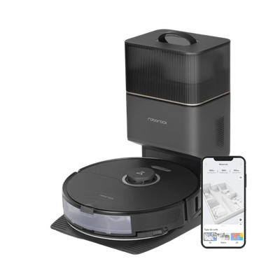 ROBOROCK S8+ ROBOT VACUUM, SONIC MOP WITH SELF-EMPTY DOCK, 6000PA - BLACK