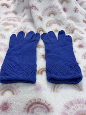 Talbots Women  s 100 Merino Wool Gloves In Blue