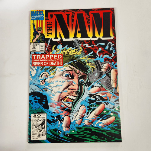 Nam 1, 3-7, 9-11, 29, 37, 38, 49, 62-64 lotto di 16 fumetti Marvel ottime condizioni 1986 - Foto 16 di 19