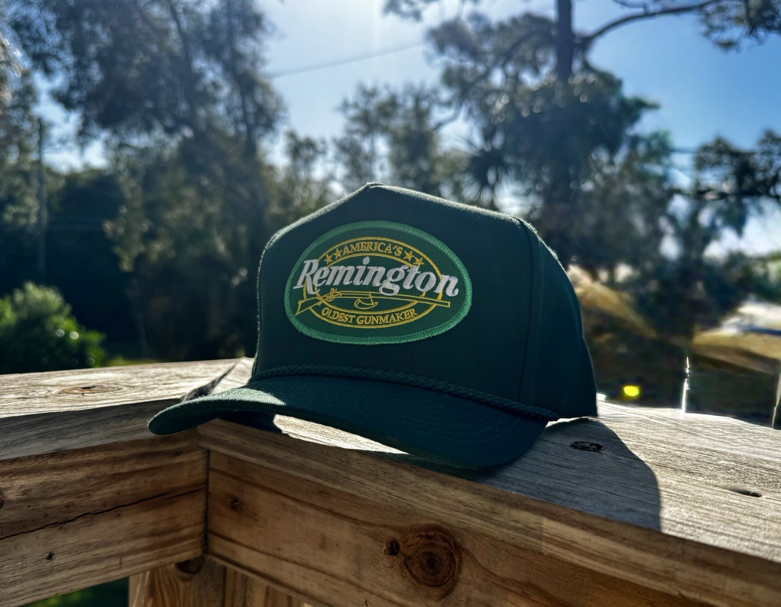 Classic Handcrafted Remington Green Trucker Hat