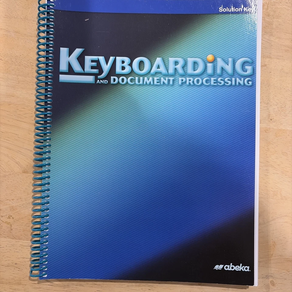Abeka Keyboarding and Document Processing Teacher and Student Books - Image 4 of 4