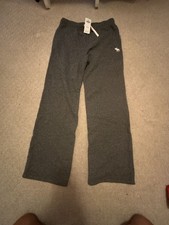 Abercrombie Kids Sweatpants Size 13/14 Gray Drawstring Logo
