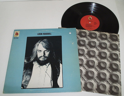 Nice 1970 1st Ed Leon Russell s/t LP w/ Inner & later deleted Dylan Song *Tested