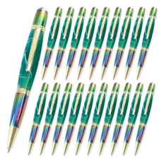 Viceroy Pen Kit, Gold and Tie Dye Finish, 20 Pack, Legacy Woodturning