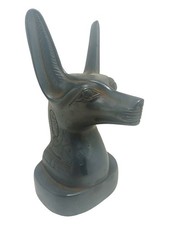 UNIQUE ANCIENT EGYPTIAN STATUE pharaonic Bust stone sculpture Anubis jackal