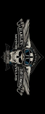 Motorradteppich Harley Davidson Innendekor Garage Werkstatt 80x200cm