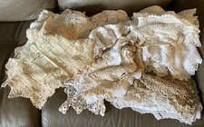 65 Pc Vgt Heirloom Estate Crochet Lace Doily Lot Chic Wedding  More Added