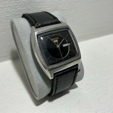 Seiko 5 6319 5021 Nero Tv Quadrante Quadrato Data Giorno Orologio Automatico Vintage