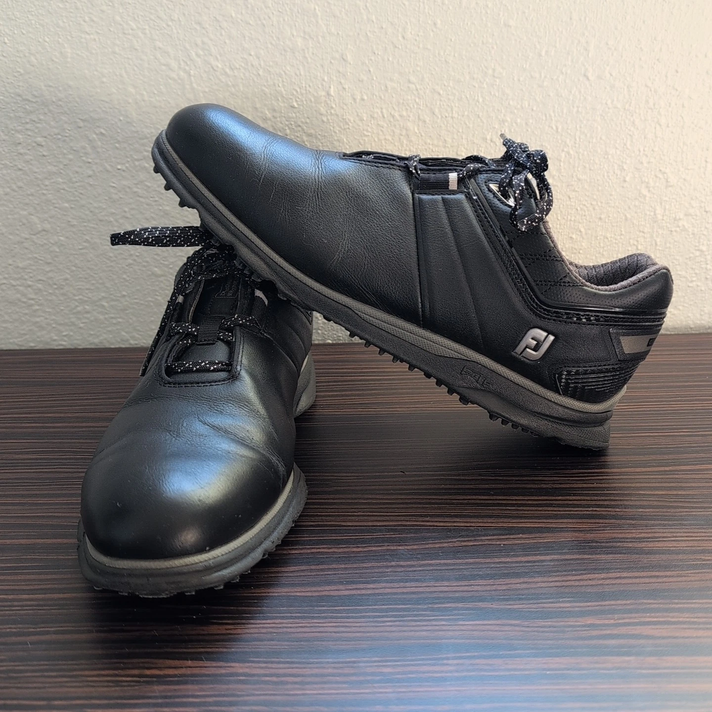 JORDAN FootJoy Scarpe Uomo 11 W Pro SL Carbon Boa Nero Pelle Ortholite 53080 FJ Larghe