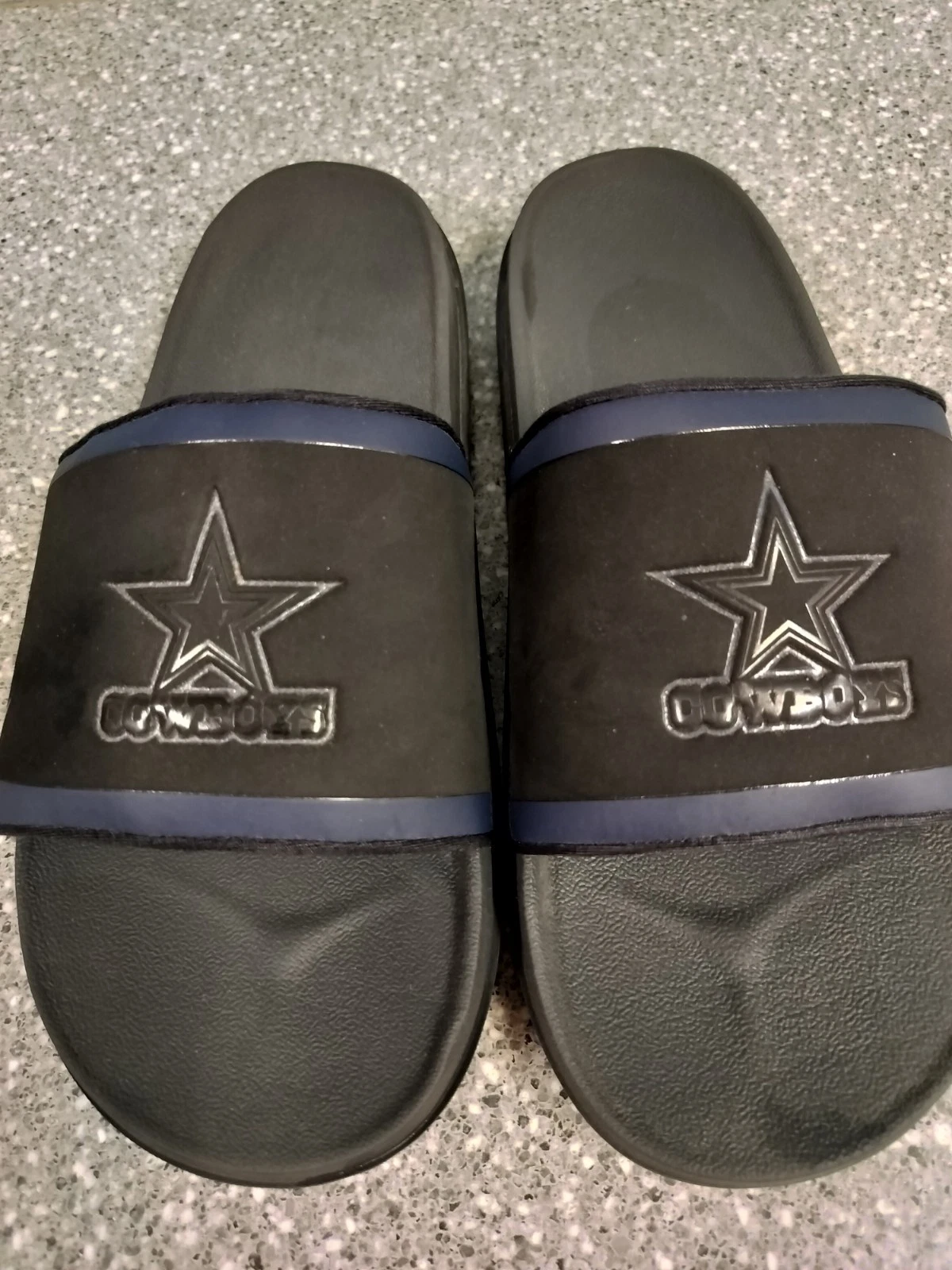 Sandali infradito Nike Dallas Cowboys Slides taglia 11 nero blu