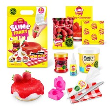 ZURU SLIME MART Small Bag STRAWBERRY CHEESECAKE DIY Pretend Play Food 12 Pieces