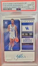 Panini Contenders Draft Picks Rookie Auto Blue Foil PSA 10 Shai Gilgeous-Alexan…