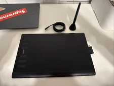 Huion H1060P Drawing Tablet, USB Connection, Battery Free, Tested - Black