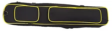 Koda Sports KXS34YW 3Bx4S Black/Yellow Billiards Pool Cue Case w/ Shoulder Strap